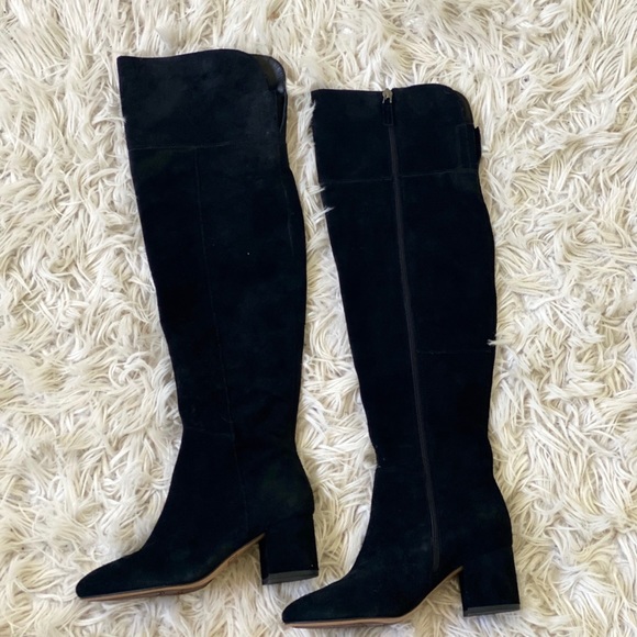 Franco Sarto Suede Knee High Boots - Picture 1 of 5
